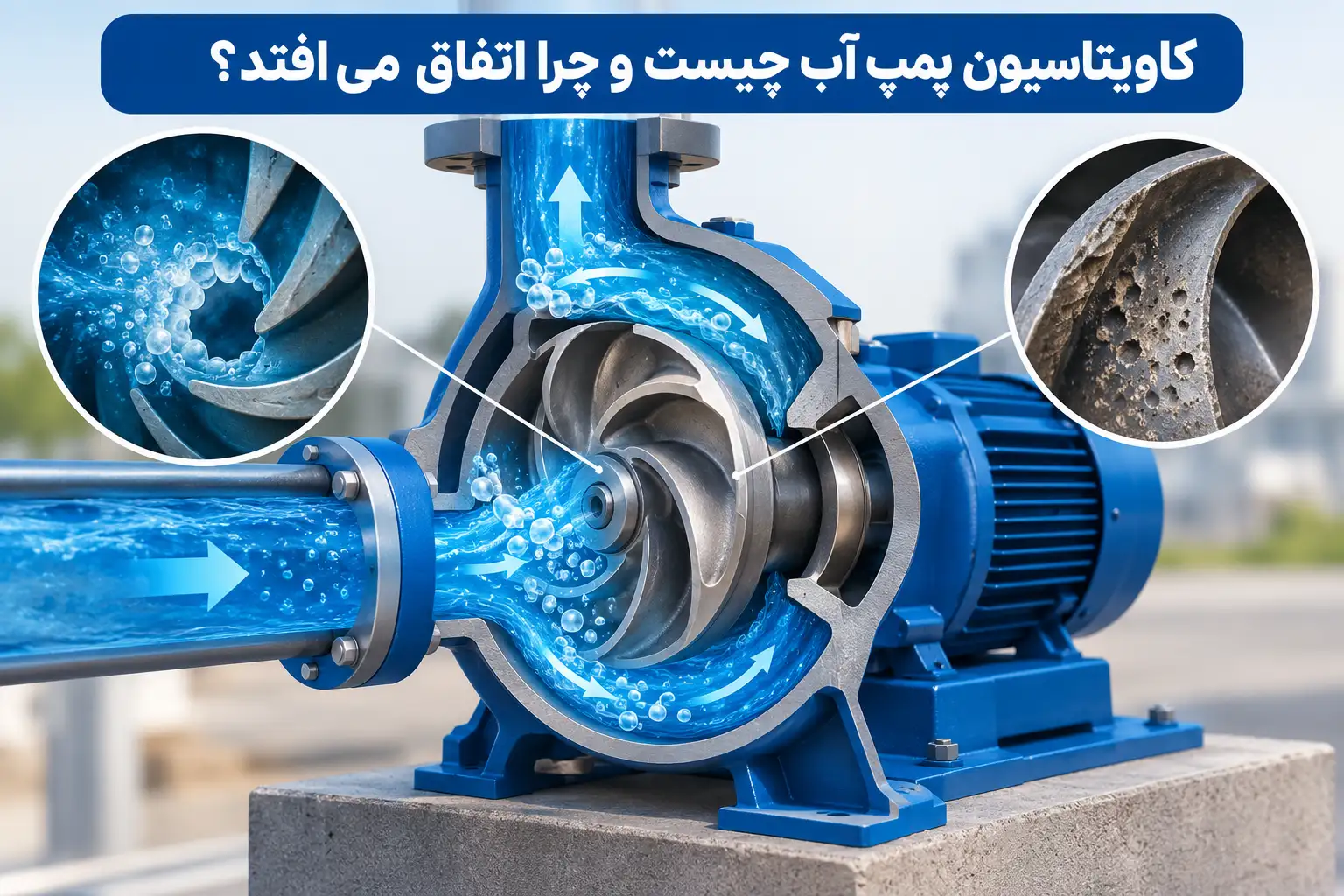 کاویتاسیون پمپ آب چیست